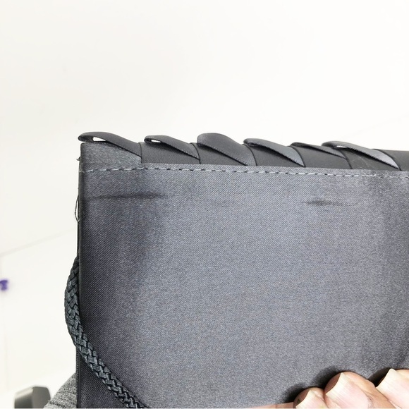 Jessica McClintock gray evening clutch satin purse - Picture 8 of 13